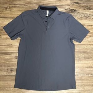 Lululemon Twill Chill Polo Sz Medium Gray